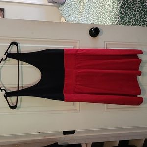 Red and black Express dress
